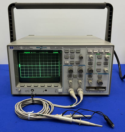 HP HEWLETT PACKARD 54645D MIXED SIGNAL OSCILLOSCOPE & PROBE & 54659B STORAGE MOD