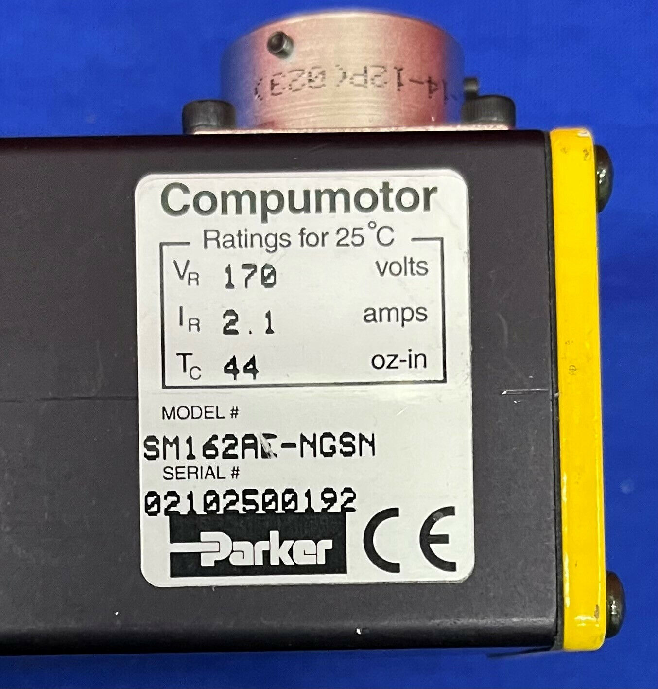 Lot of 2 Parker Compumotor Brushless Servo Motor SM162AE-NGSN