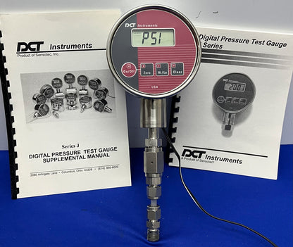 DCT INSTRUMENTS DIGITAL PRESSURE GAUGE PSIG 0-1000 JVT1KGT-V JV SERIES