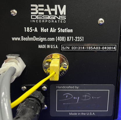 BEAHM DESIGN 185-A STANDARD HOT AIR STATION / Hot Air Box / Hot Box / REFLOW