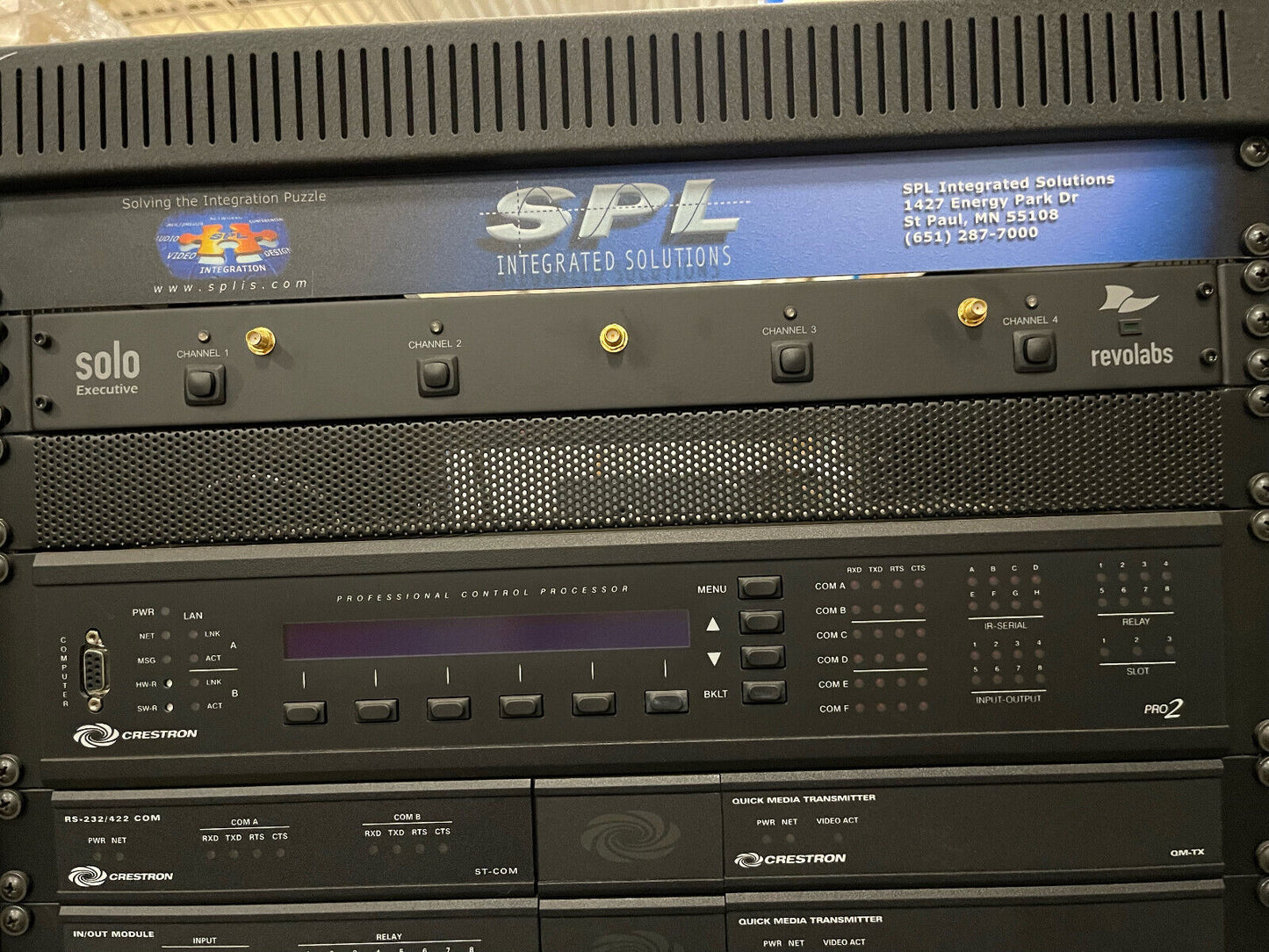 SPL INTEGRATED SOLUTION MEDIA CABINET WITH CONTENTS