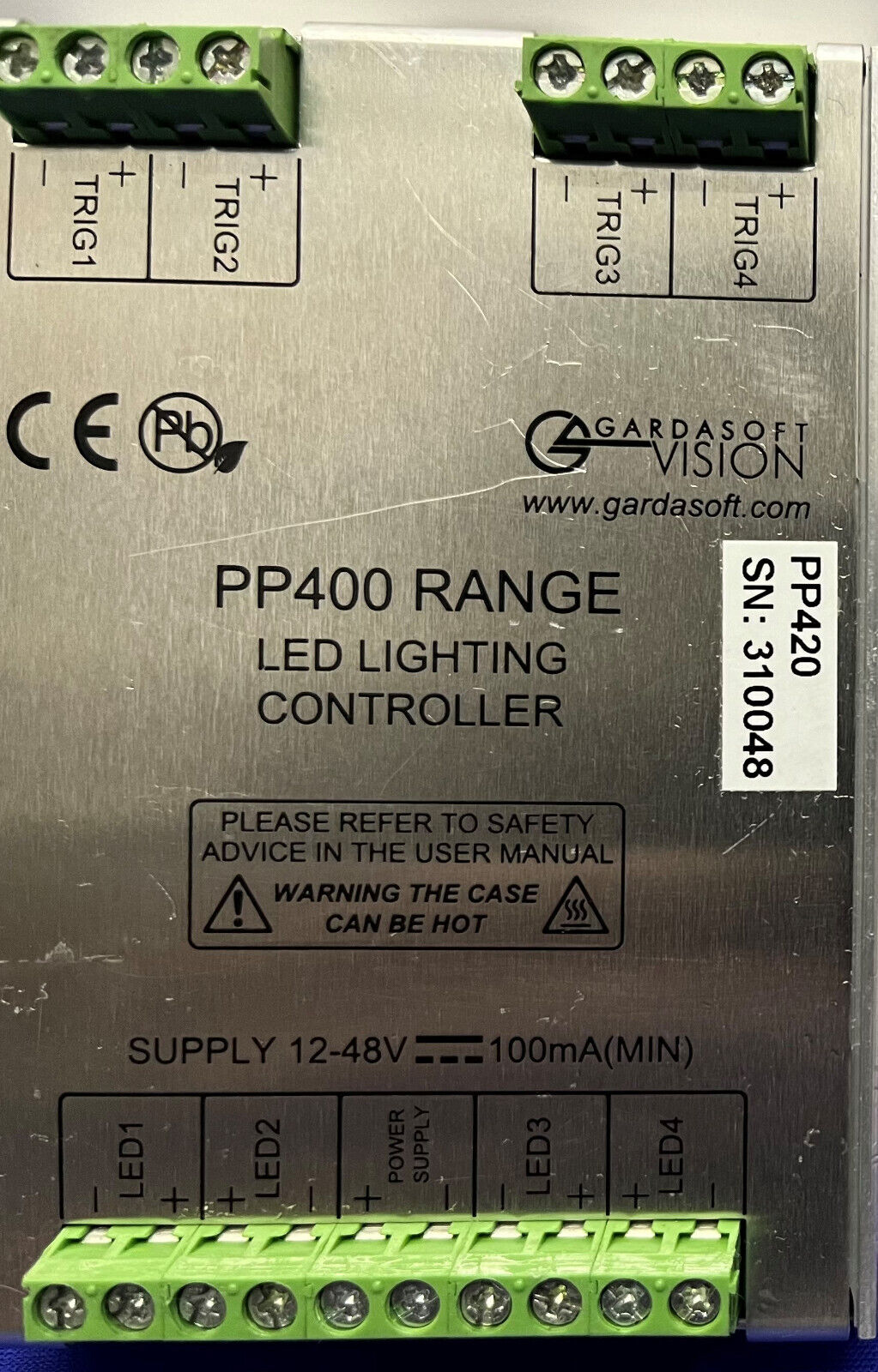 CONTROLADOR DE ILUMINACIÓN LED PP420 GAMA PP400 DE GARDASOFT SN 310048