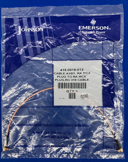 JOHNSON EMERSON EPB-2B 415-0019-012 CABLE ASSY