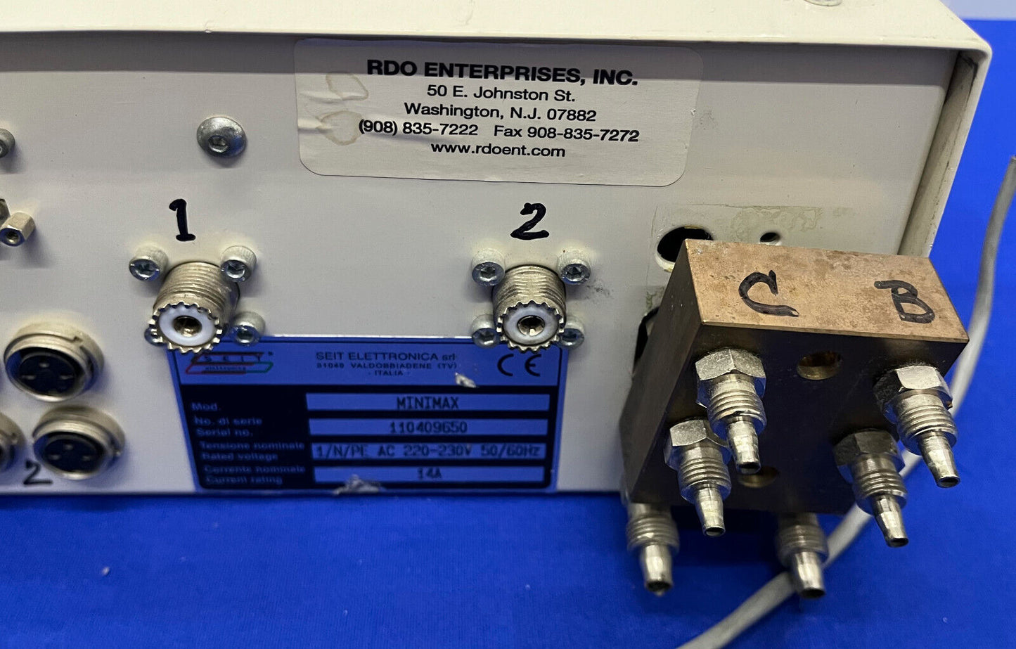 SEIT SOLID STATE INDUCTION HEATING SYSTEM MODEL MINIMAX 220-230 FOR PARTS/REPAIR