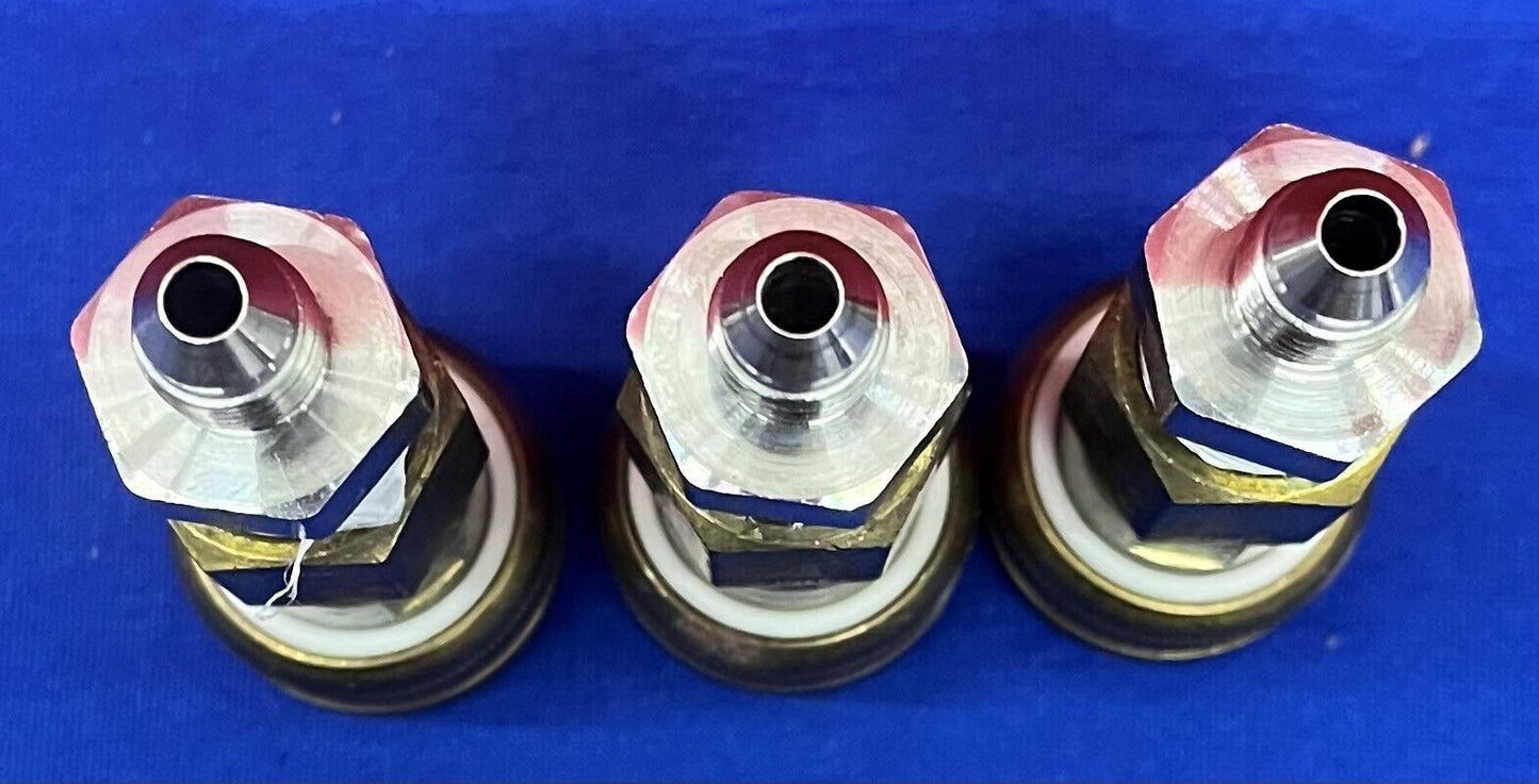 Lot of 3 Foster FM3 Pneumatic Quick Disconnect Socket Coupling 1/4”FM3203 Brass