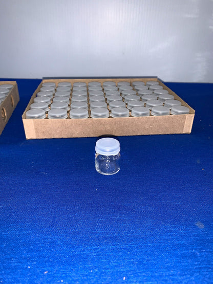 WHEATON 144 PIECE 4 ML SAMPLE BOTTLE CLEAR W/ PLASTIC SNAP CAP, 1 LOT OF 2 BOXES