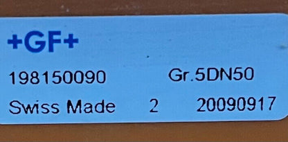 GEORG FISCHER +GF+ PVC-U 199025756 TYP 025 EPDM PNEUMATISCHE MEMBRAN PN10 2"DN50 