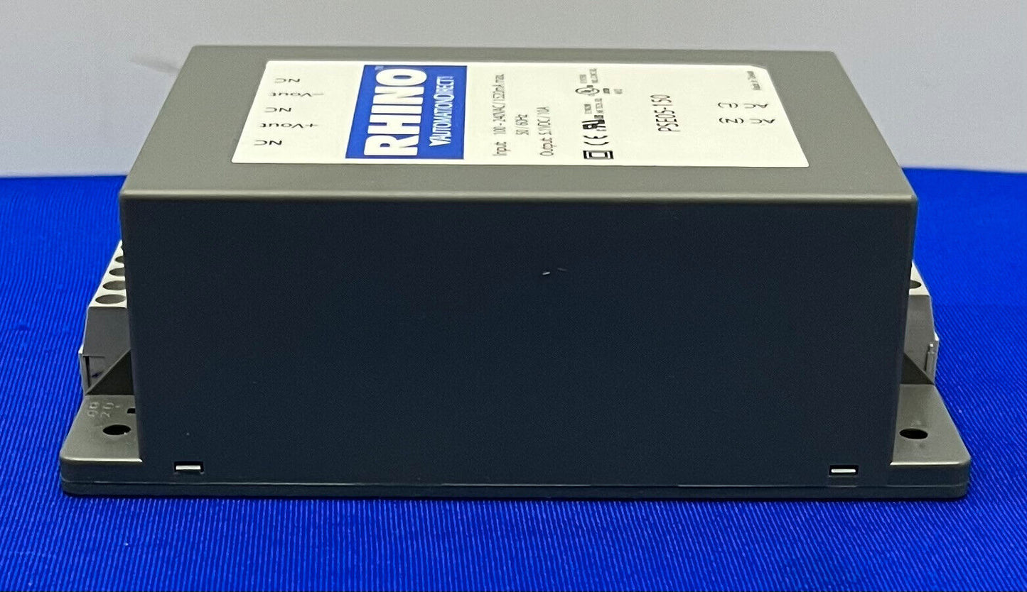 RHINO™  PSE05-150 SWITCHING POWER SUPPLY INPUT: 100-240 VAC / OUTPUT: 5.1VDC 10A