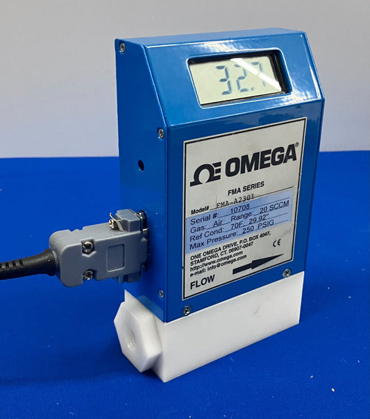 OMEGA ENGINEERING FMA-A2301 SENSOR MEDIDOR DE FLUJO MÁSICO CON PANTALLA FMA-A2301