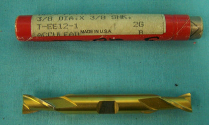 BRUBAKER TOOL CORPORATION 86114 Fresa de extremo plano HSS TTT NIT DE.2 DE 3/8 DE DIÁMETRO X 3/8 DE AGUJERO