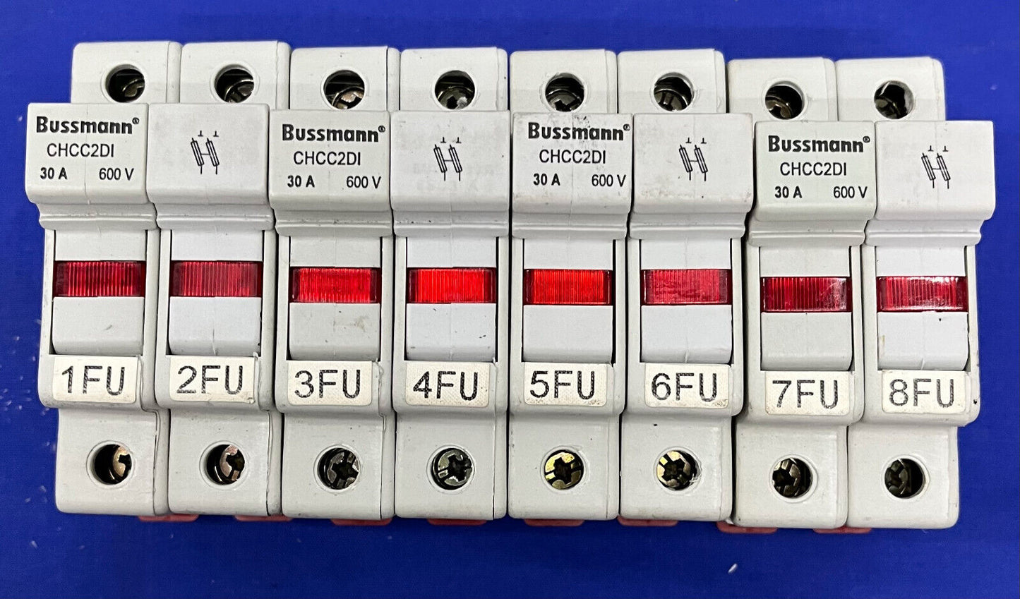 BUSSMANN ® CHCC2D1 / SERIES CHCC,2 POLE FUSE HOLDER 600V 30 AMP - 1 LOT QTY 4