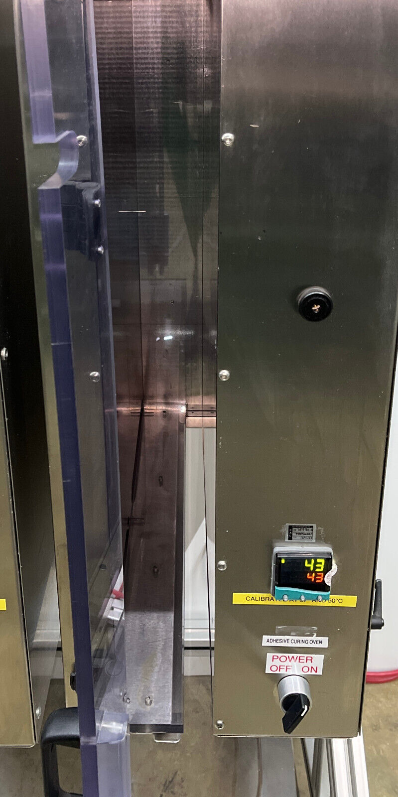 CUSTOM VERTICAL DOUBLE SS LOW TEMP AMBIENT TO 110F SOAKING CURING OVEN