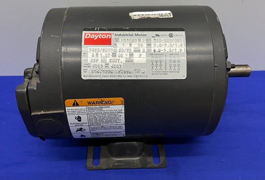 DAYTON ELECTRIC INDUSTRIAL MOTOR 3N178G MOTOR: 1 HP 3PH 3450/2850 RPM