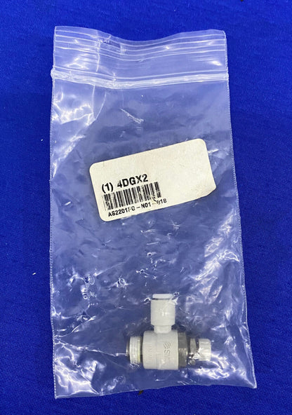 SMC (1) 4DGX2 / AS2201FG-N01-018 SPEED CONTROL VALVE