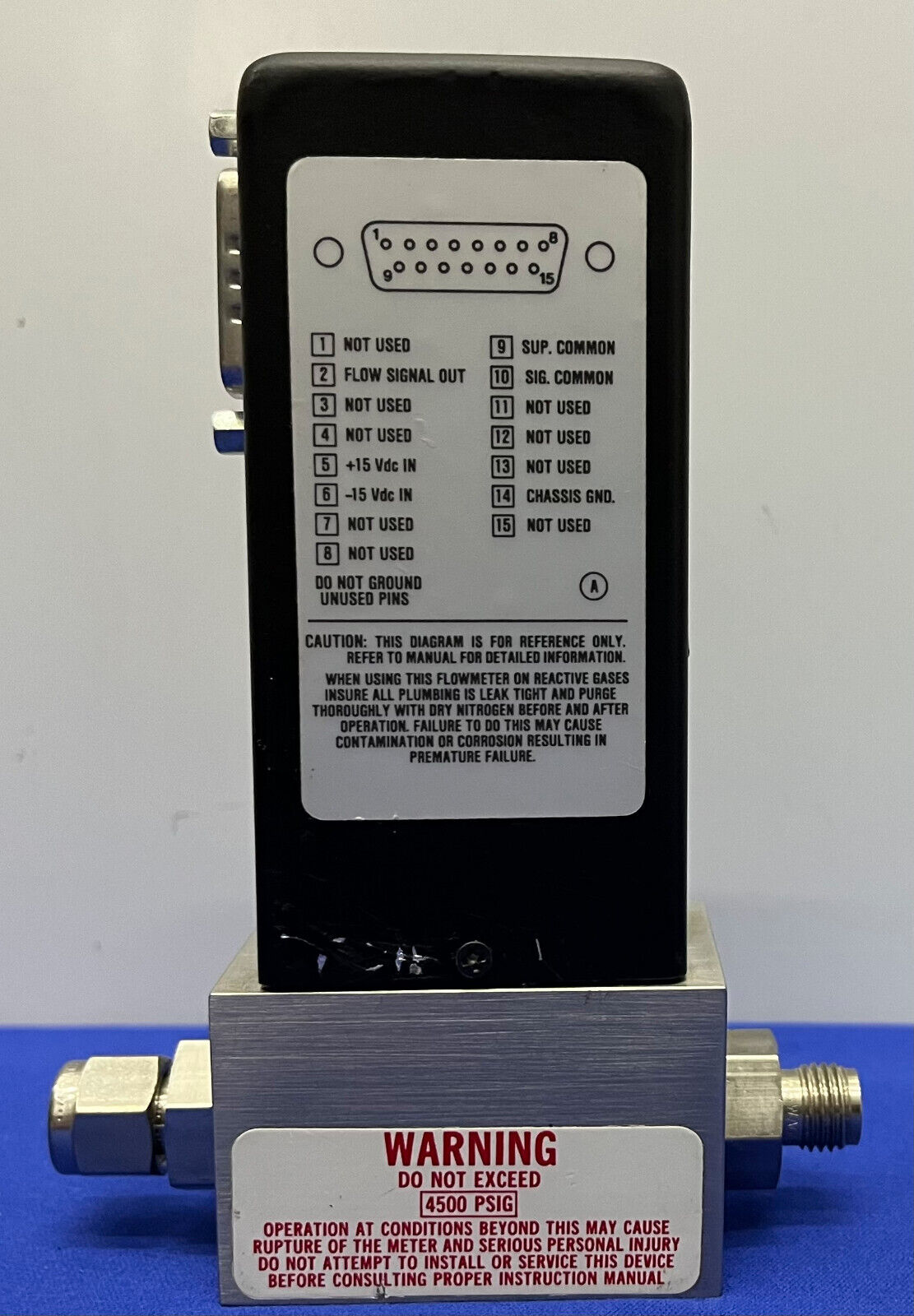 BROOKS INSTRUMENTS 5860E 5860EA154YEA SENSOR DE FLUJO MASIVO GAS: DIÓXIDO DE CARBONO