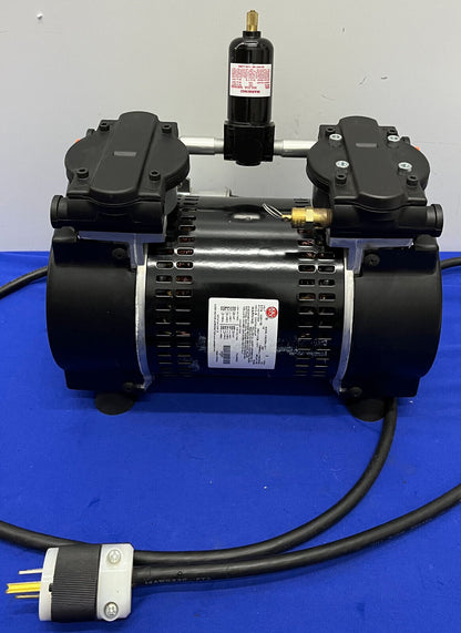 GAST 71R OIL-LESS COMPRESSOR / VACUUM PUMP 71R545-P315B-N570X HP 3/4