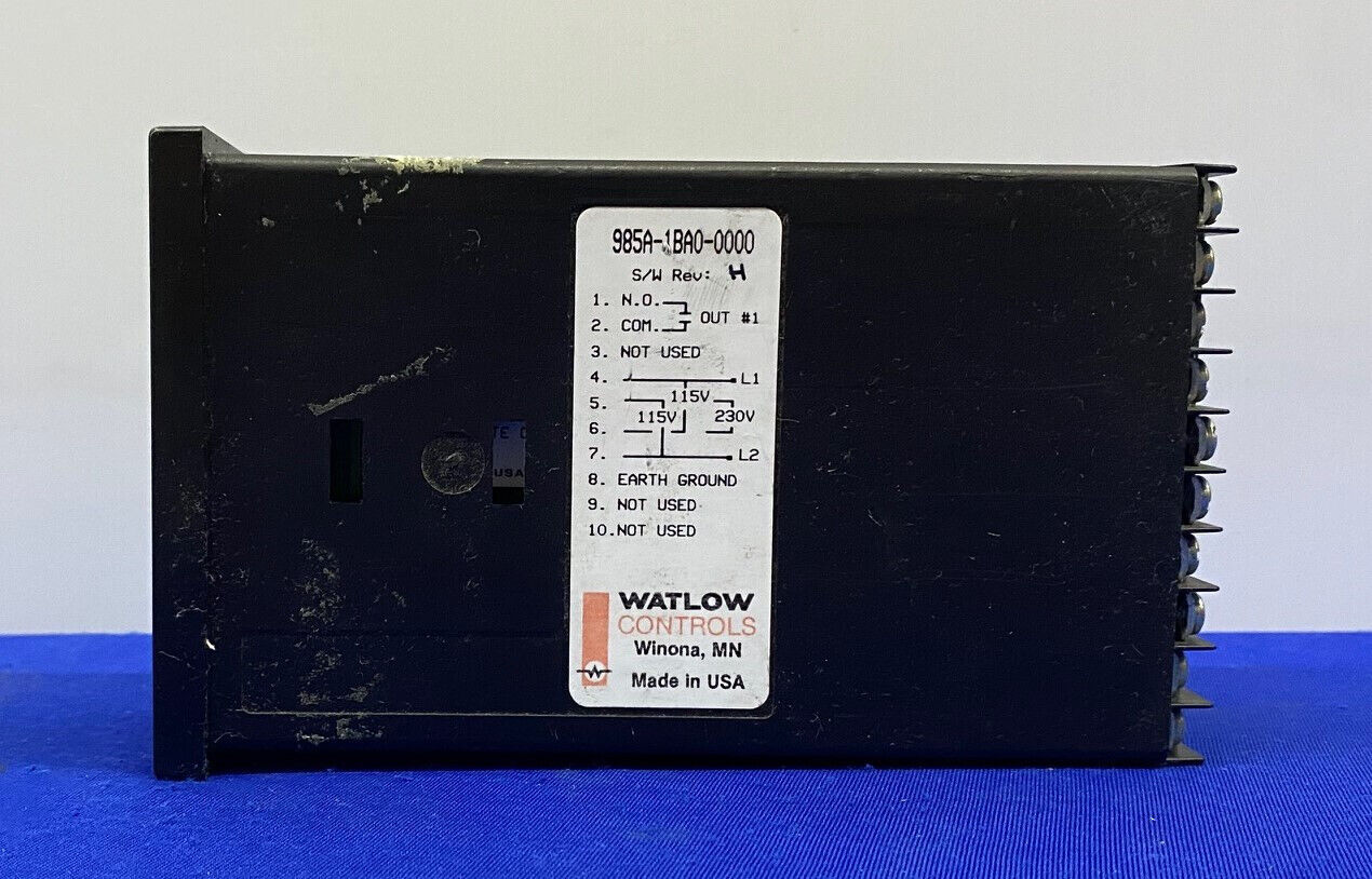 CONTROLADOR DE TEMPERATURA SERIE 985/985A-1BA0-0000 DE WATLOW CONTROLS - PIEZAS/REPARACIÓN