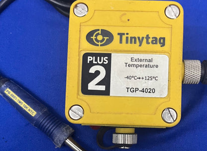 TINYTAG PLUS 2 TGP-4020 EXTERNAL TEMPERATURE -40c +125c w/PB-5001-1M5 10K