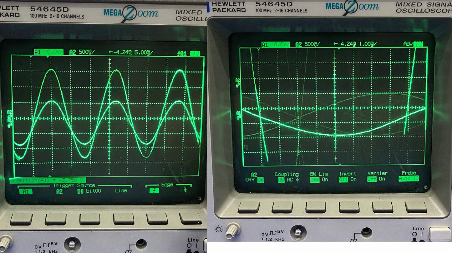 HP HEWLETT PACKARD 54645D MIXED SIGNAL OSCILLOSCOPE & PROBE & 54659B STORAGE MOD