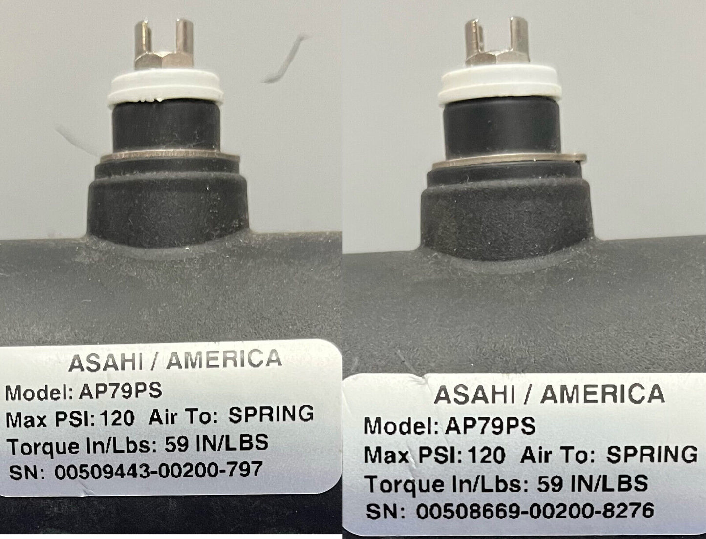 ASAHI AV AP79PS PNEUMATIC ACTUATOR SERIES 79 & BALL VALVE V21LVUES8025 - QTY 2