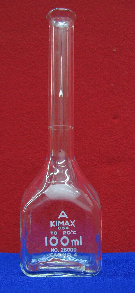 KIMAX NO. 28000 100ml TC 20C VOLUMETRIC FLASK