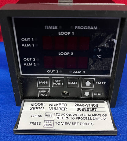 CONTROLADOR DE DOBLE BUCLE CHROMALOX 2040-11400 CONTROLADOR BASADO EN MICROPROCESADOR 