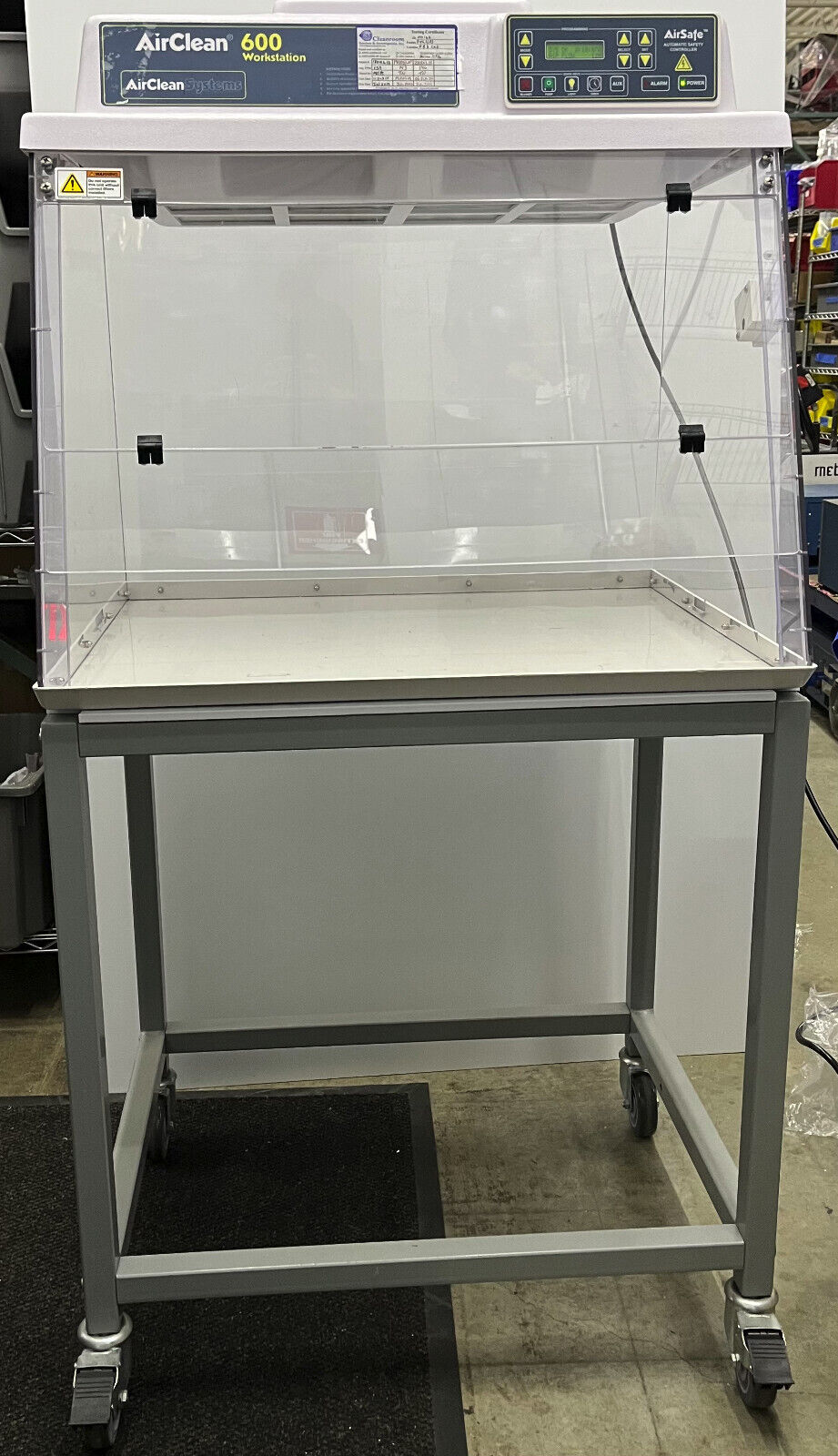 AIRCLEAN ® SYSTEMS AC632M FUMEHOOD,110V-60HZ,POWER 165W,ITEM IS USED