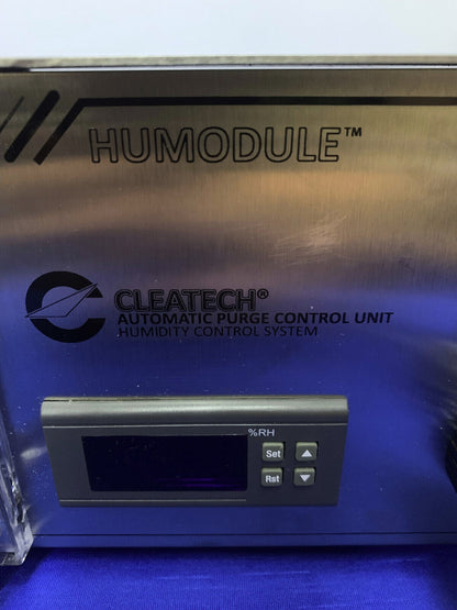 CLEATECH  HUMODULE AUTOMATIC PURGE CONTROL HUMIDITY DESSICATOR W/CABINET/STAND