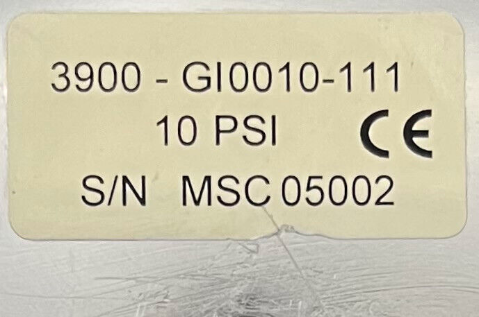 MERIAM MERIGAUGE 3900-GI0010-111 10 PSI PNEUMATIC GAUGE - BATTERIES NOT INCLUDED