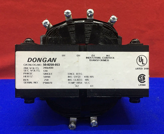 TRANSFORMADOR DE CONTROL INDUSTRIAL DONGAN 50-0250-053