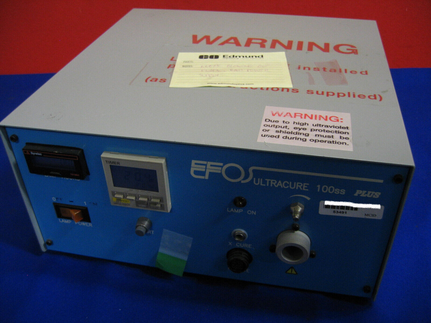 EFOS ULTRACURE 100SS PLUS NO LAMP BAD POWER SUPPLY UNTESTED -  PARTS OR REPAIR