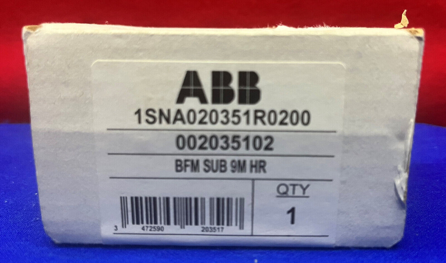 ABB 1SNA020351R0200 Relay Interface BFM SUB 9M HR 0020351.02