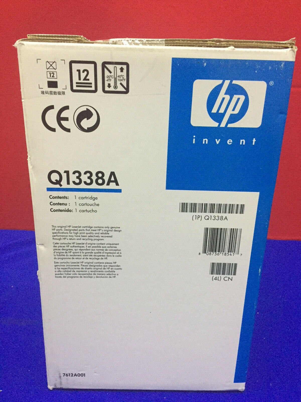 Cartucho de impresión HP LaserJet 38A para HP LaserJet 4200 Q1338A