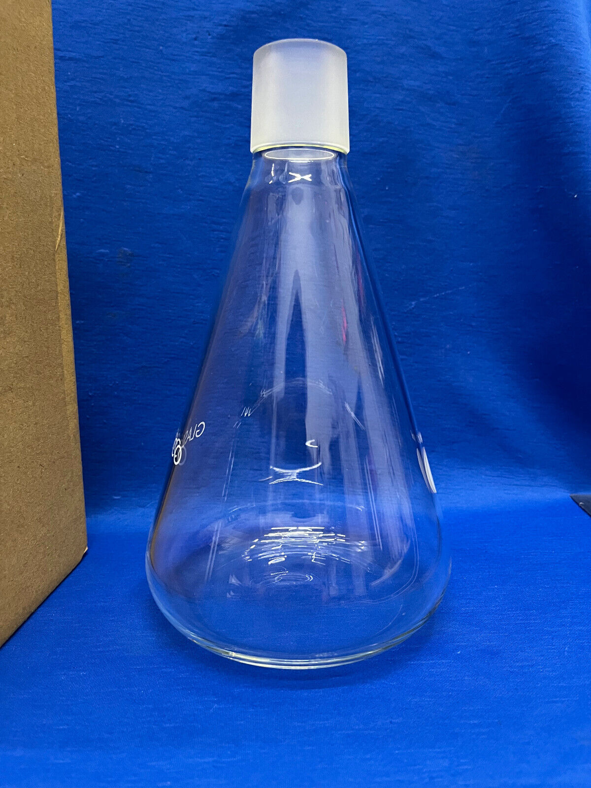 GLASSCO 1000 mL GLASS LAB FLASK GRADUATED With GROUND JOINT GLASS