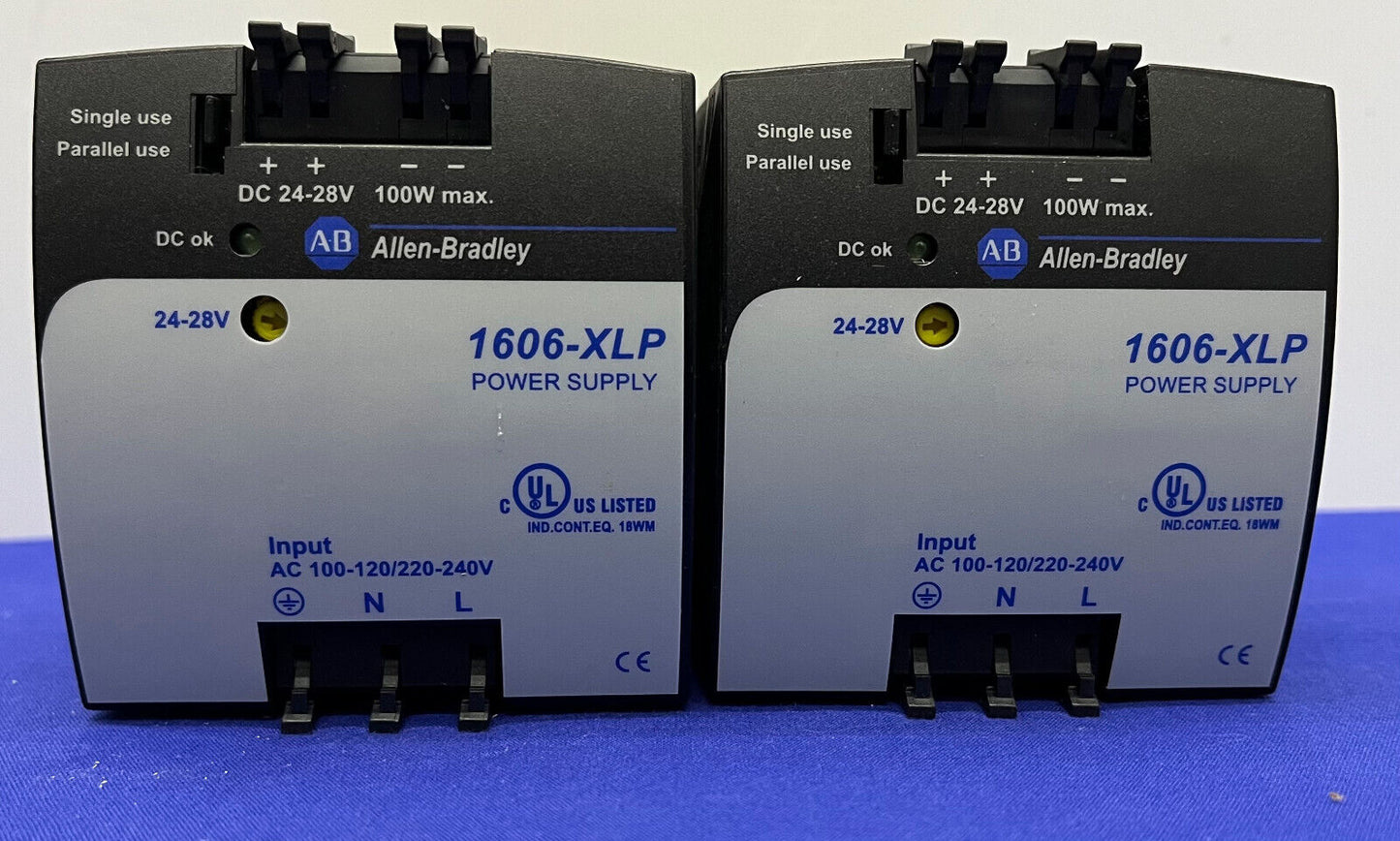 Allen Bradley AB 1606-XLP POWER SUPPLY 1606-XLP100E Ser.A  - 1 LOT QTY 2