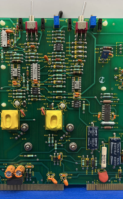 PLACA DE CONTROL DE VALVULA DE ALTA TENSIÓN VARIAN D-K9827 REV. D LADO DEL COMP. UL94V-0 D-9828 RevM