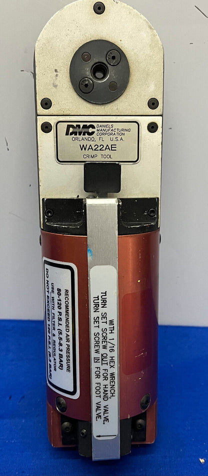 DMC DANIELS MANUFACTURING CORP, WA22AE, HERRAMIENTA DE ENGARCE NEUMÁTICA, 80-120 PSI