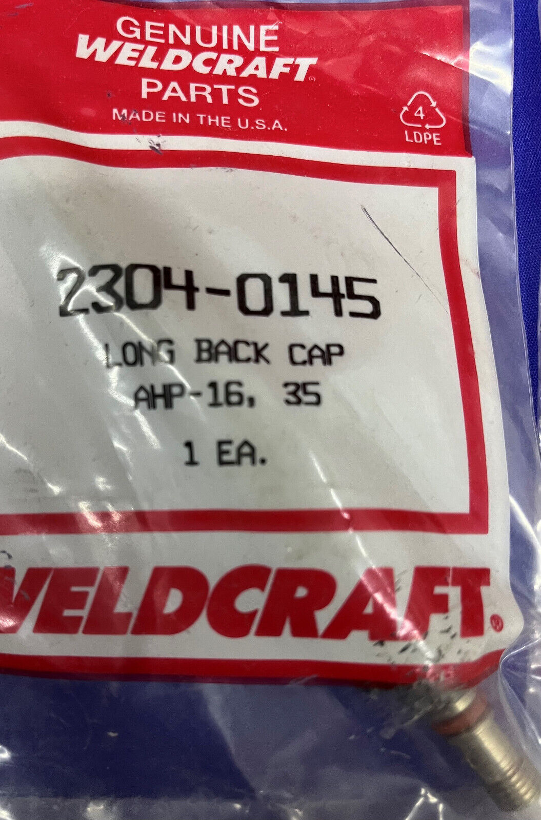 1 Lot of 3 PACKAGES Weldcraft 2304-0145 Long Black Cap AHP-16 35 WELD TORCH Tip