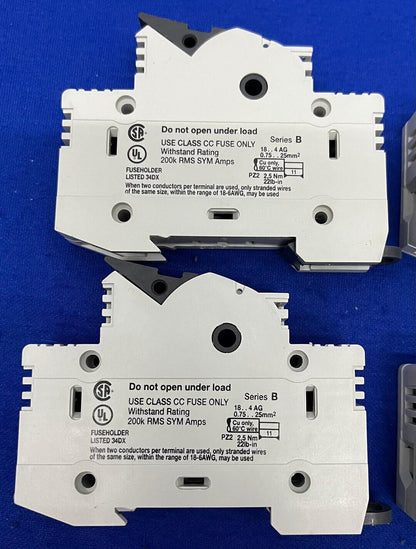 ALLEN BRADLEY 1492-FB1C30-L FUSE HOLDER 30A 600V 1 POLE SER B CLASS CC LOT OF 6