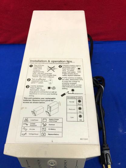 APS DYNAMICS SU700NET SMART-UPS UNINTERRUPTABLE POWER SUPPLY NEEDS BATTERIES