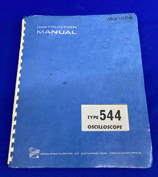 MANUAL DE INSTRUCCIONES DEL OSCILOSCOPIO TIPO 544 DE TEKTRONIX 070-418