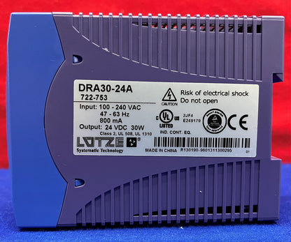 Lutze 722753 DRA30-24A  Switchmode power supply, Single-Phase NEC Cl 2 compliant