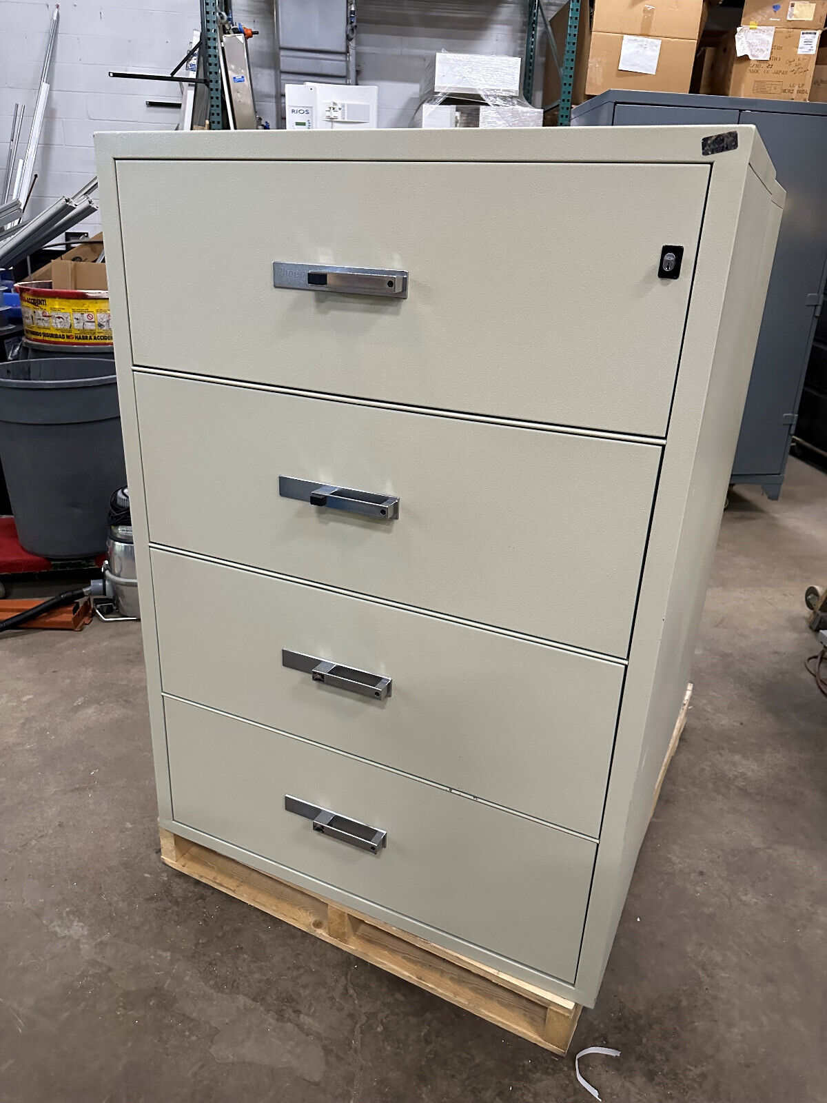 Pheonix File Proof Lateral File Cabinet 4 Drawers NO KEY