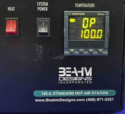 BEAHM DESIGN 185-A STANDARD HOT AIR STATION / Hot Air Box / REFLOW SN 06140601