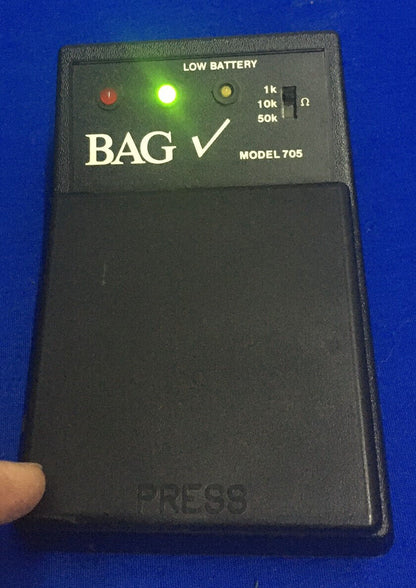 BAG CHECK 3M ELECTRICAL SPECIALTIES DIVISION 705 TESTED TO POWER UP