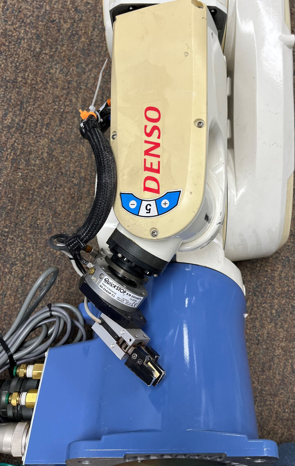 Denso 6 Axis Robot VA-6556 EM w/Quick Stop QS-25ANP-T3 Collision Sensor - PARTS