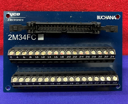 1 LOTE DE 4 - Módulo de interfaz de bloque de terminales 2M34FC (marca 3-Tyco 1-RDI)