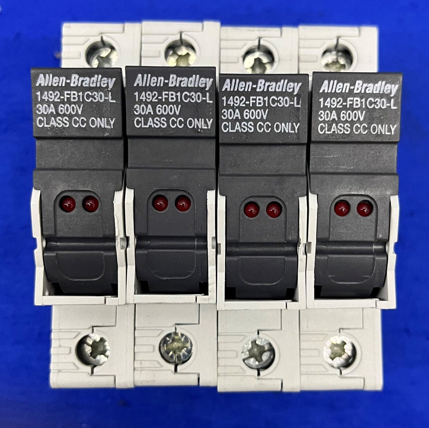 AB ALLEN BRADLEY 1492-FB1C30-L PORTAFUSIBLES 30A 600V LOTE DE 4