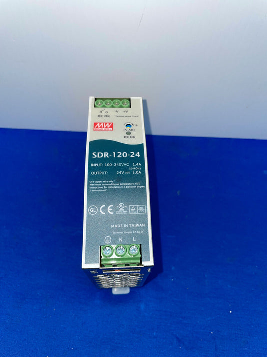 FUENTES DE ALIMENTACIÓN PARA CARRIL DIN MEAN WELL SDR-120-24