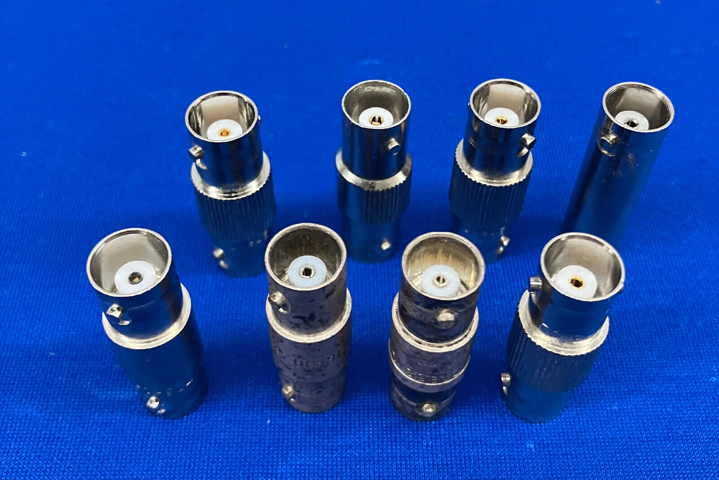 CONN ADAPT JACK-JACK BNC 50OHM LOT OF 8 DIFFERENT BRANDS SAME TYPE